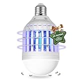 BANPESTT Bug Zapper Light Bulb 2-in-1 Indoor Mosquito Zapper Gnat Trap- Electric Fly Insect Killer&Bug Catcher for Home Backyard Patio
