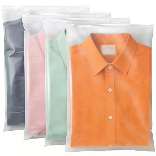 Zip Bags for Clothes 10x13 Inch 100 Count Frosted Poly Zipper Bags Resealable Small Zip Lock Bag for Clothes Selling Packaging Underwear Socks Small Items (3.15mil 2-7 LB)