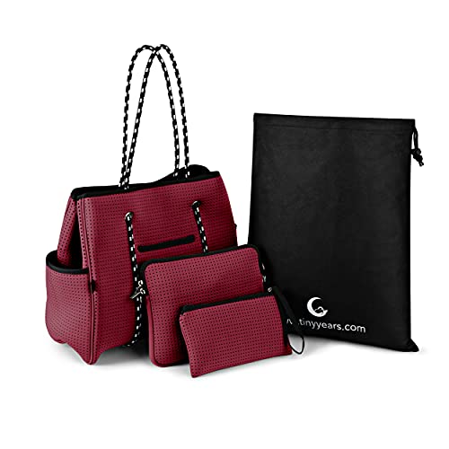Set-of-3-Neoprene-bags-for-women-Large-neoprene-bag-large-beach-tote-baggym-totesdiaper-bag