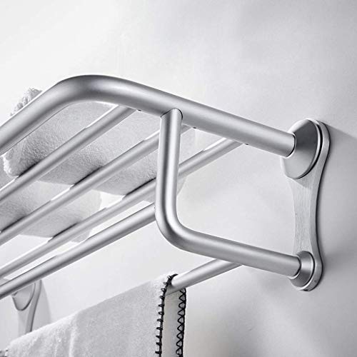 Rangement douche multifonctionnel en aluminium brossé ultra résistant