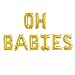 Oh Babies Balloons Twins Baby Shower Banner Party Supplies Decorations Gender Reveal