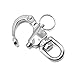 Amadget 2 PCS Swivel Eye Snap Shackle Quick Release Bail Rigging Sailing Boat 316 Stainless Steel Marine Clips (Silver)