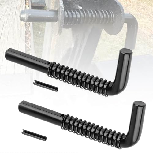819T Trailer Gate Spring Latch Kit - Heavy Duty Steel Trailer Gate Spring Latch Pin Replacement for Carry-On Utility Trailers (2 Pack)
