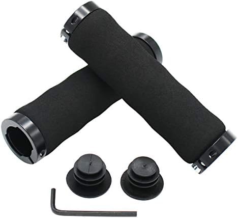Labewin Bicycle Sponge Lockable Handlebar Grips Fits Cycle Mountain Bike BMX MTB Stunt Scooter Black