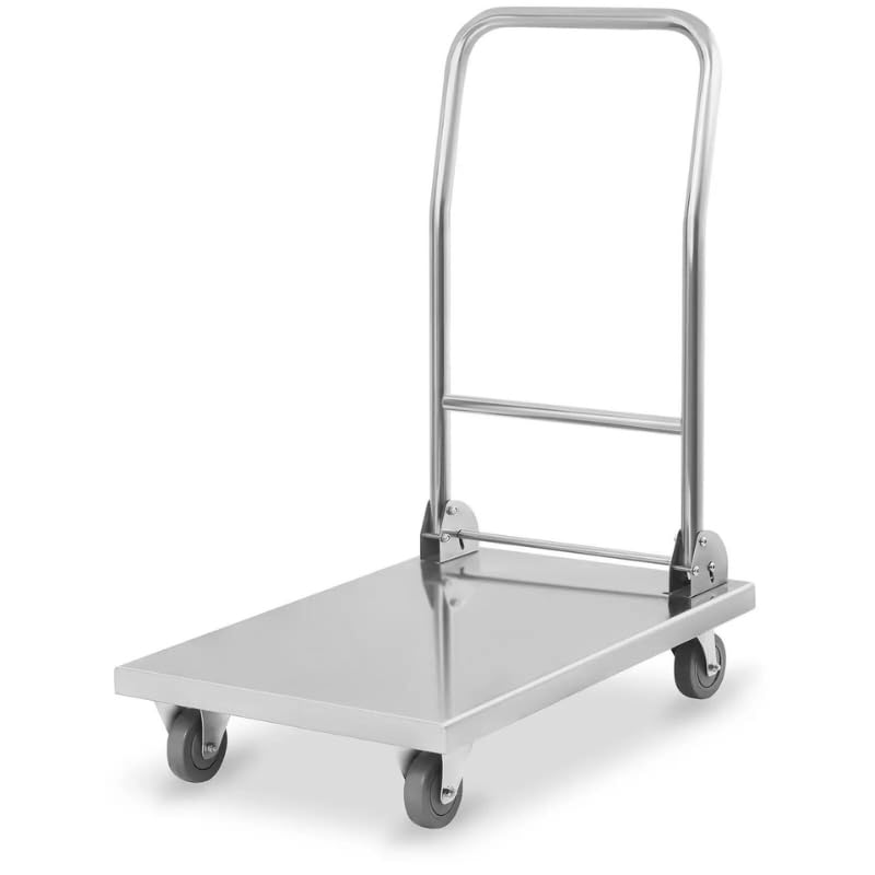 Transportwagen, zusammenklappbar, professionell, aus Edelstahl, 100 kg