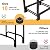 nalone 8FT Outdoor Firewood Rack with Cover&Carry Bag Heavy Duty Square Strong Stand Rack with Waterproof Cover for Fireplace Fire Pits Wood Pile Storage Holder Lumber Rack