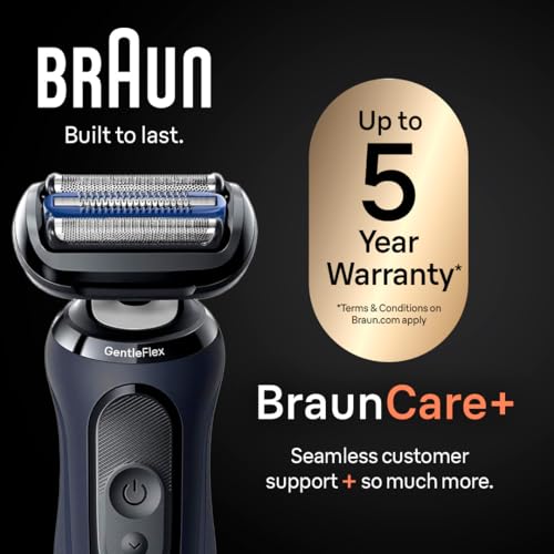 Image of Braun Series 6 6046cs Electric Shaver for Men, Wet & Dry, Electric Shaver, Rechargeable Cordless Foil Shaver with Charging Stand, Travel Case and Precision Trimmer, Black