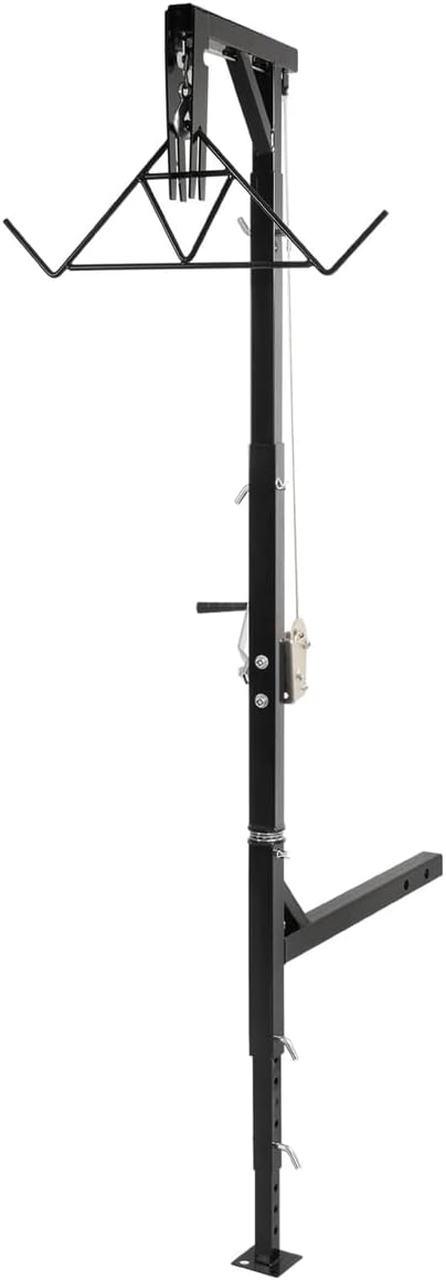 600lb Truck Hitch Game Hunting Hoist w/Winch-360 Swivel 2" Hitch Receiver