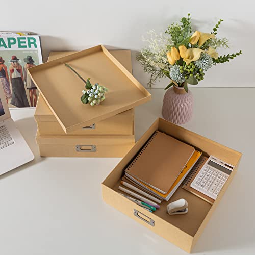Kraft Paper Storage Boxes With Lids For Documents - Set Of 3 Keepsake Boxes: Decorative Cardboard Photo Storage Containers, Memory Boxes For Keepsakes, Stackable Archival Storage Cartons By Soul&Lane #TOP5