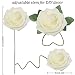 shirylzee Flores Rosas Artificiales 25pcs Espuma Rosa Falsa con Hojas y Tallos...