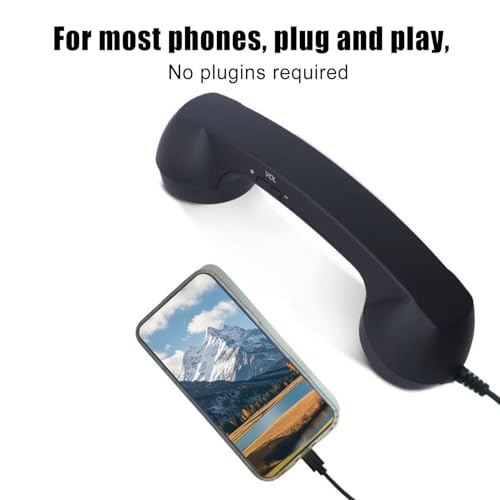 Auricular retro para teléfono móvil inteligente con conexión de audio jack de 3.5 mm portátil 3