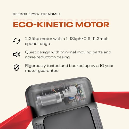 Image of Reebok Treadmills - Powerful Motors, Incline, Bluetooth, Walking or Running, Plus 60 Day Free Kinomap Membership