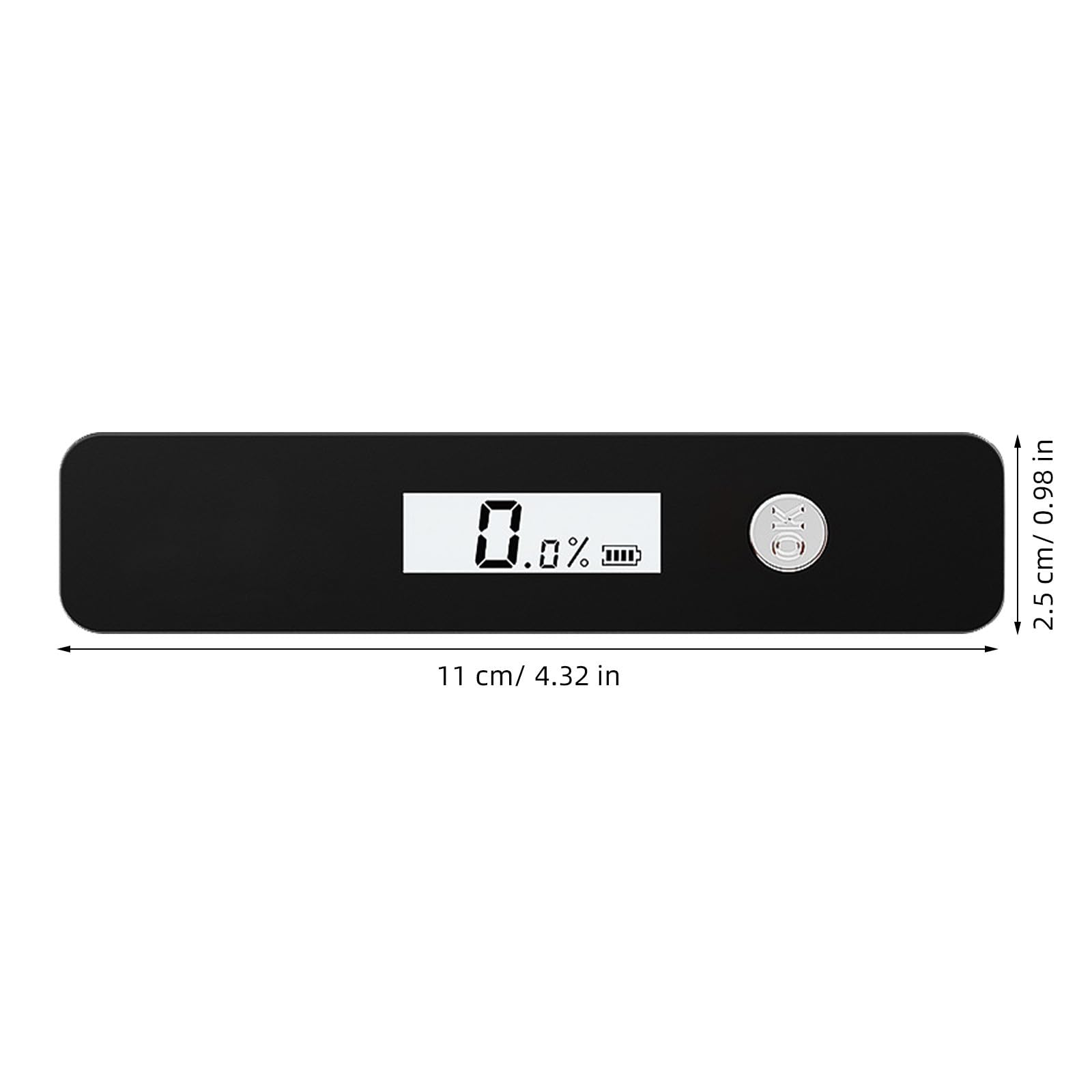 TOPBATHY Higrómetro Digital para Humidor Pantalla Lcd y Doble Modo, Negro
