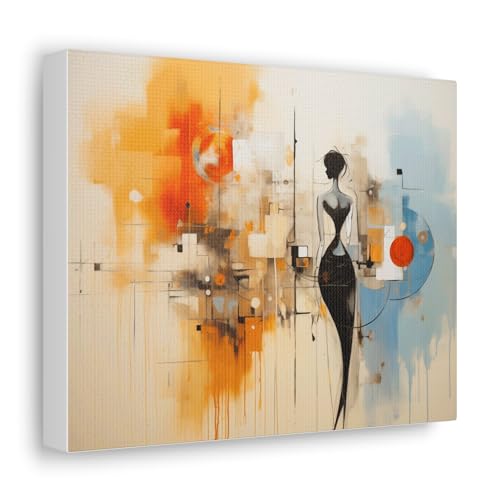 Art mural urbain abstrait peinture moderne de femmes salon toile cadre
