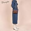 Wrangler Western-Umhängetaschen aus Rindsleder für Damen, Clutch, Handgelenkstasche, Geldbörse, Einheitsgröße #1