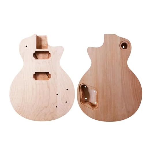 Nuevo cuerpo de guitarra caoba tapa de arce DIY guitarra eléctrica juego de repuesto en perno de bricolaje sin terminar
