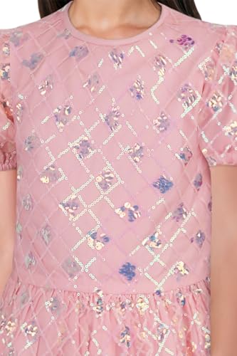 Image of Allen Solly Girl's Polyester A-Line Knee-Length Dress
