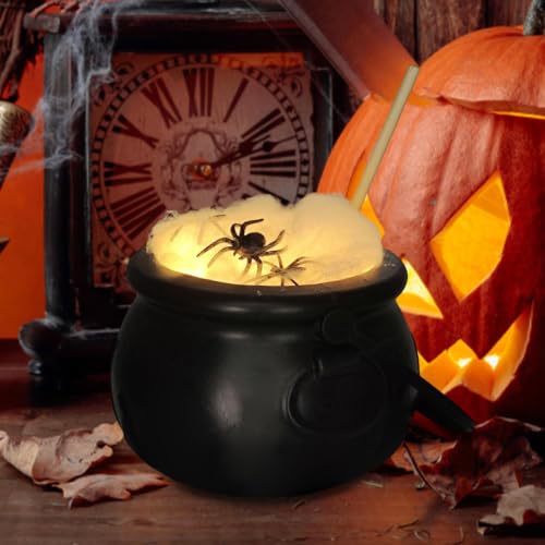 Caldero de brujas con luz para decoración de Halloween 4