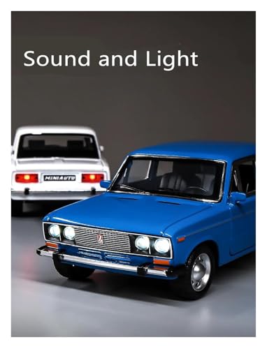 Modelo de coche decorativo 1:24 para Lada en aleación miniatura 2