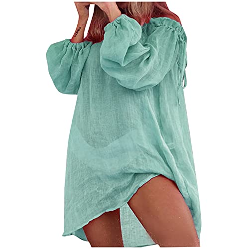 Generic Ruched Tankini Swimsuits For Women High Waisted Bikini Swimsuit For Women Plus Size Boyshort Bikini Sets For Women Mastectomy Swimsuits With Pockets For Prosthesis 1 Piece Sky Blue cover