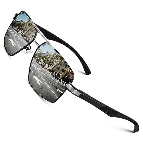 Image of CGID Polarized Sunglasses Men Womens Pilot Style Mirrored Shades UV400 GA61