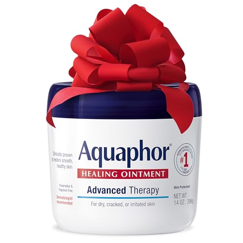 Aquaphor Healing Ointment, Advanced Therapy Skin Protectant, Multi-Purpose Healing Ointment and Body Moisturizer, For Dry, Cracked Skin, Minor Cuts and Burns, 14 Oz Jar