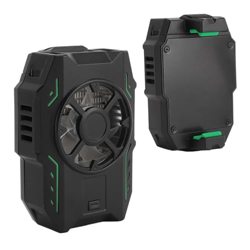 CCYLEZ Enfriador de Teléfono Móvil, 5000R/min Radiador de Teléfono Portátil con Pantalla Digital de Temperatura, Enfriador de Ventilador de Tres Velocidades Chips de Enfriamiento de