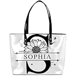 Custom A Tote Bag Women Shoulder Handbags PU Leather for Travel Work