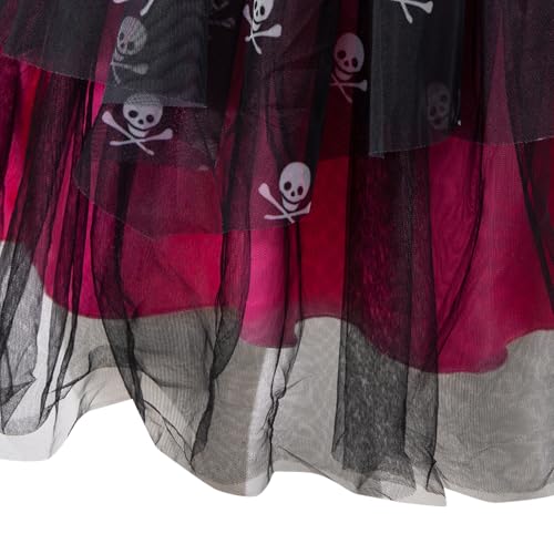 Disfraz para niña pequeña pirata con máscara y pañuelo miniatura 5