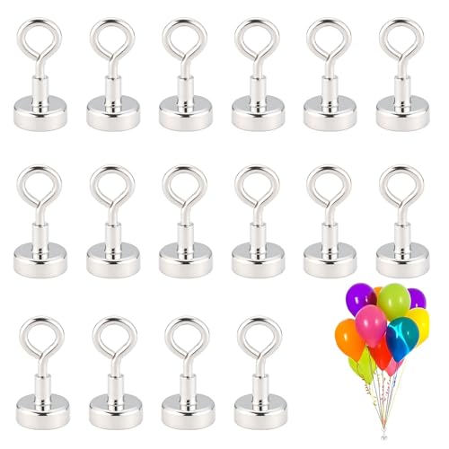 16 Pcs Balloon Weights, Reusable Balloon Weight Set, Magnetic Weights for Balloons, Helium Balloons Weight for Birthday, Wedding, Party Decorations Strong Baloon Weight Hold Baloon Securely in Place