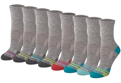 Image of Saucony Women's RunDry Performance Heel Tab Athletic Socks, Available in S-L (8, 16, 24 Pairs)