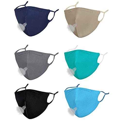 Cloth Sports Face Mask, Reusable Breathable Summer Washable Adjustable Black Blue Designer Cotton Fabric Facemask madks Cover with Nose Wire