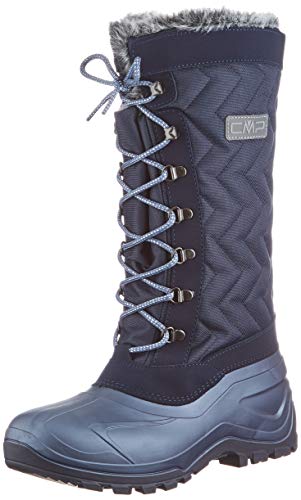 Classici stivali da neve canadesi, design alla moda da donna. Scarpe in gomma termoplastica, materiale esterno in poliestere, fodera in pelliccia sintetica per il massimo comfort anche nelle temperature più calde.