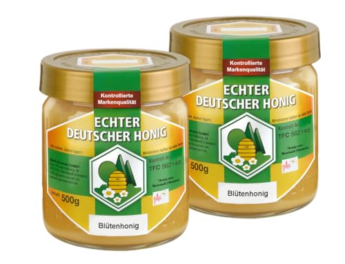 Blütenhonig 2x500g aus Neustadt (Hessen) - Echter Deutscher Honig