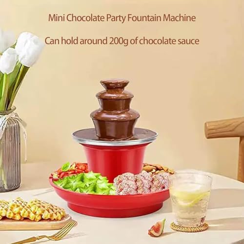 Thewasc Professional 220V Chocolate Fountain Machine With Heating Melting Tower For Home Parties Quiet Operate Easy Clean Quiet Chocolate Fountain Maker - Image 8