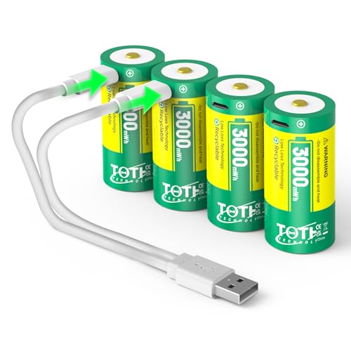4-Stück USB 3V Lithium-Batterie CR123 123A CR17345 Hochleistungs-Lithium-Batterien mit integriertem PTC für Taschenlampen, Kameras, Spielzeug, Alarmanlagen und Mikrofone