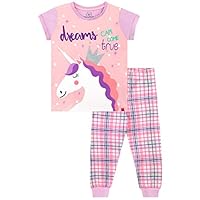 Harry Bear Girls Unicorn Pyjamas Pink Age 7 to 8 Years