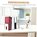 DOITOOL 4grids Acrylic File Organizer Desk Supplies Multi-Function Bookend Bookstand Office Shelves