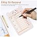 DIYEAH Weekly Task Planner Notepad for Boys and Girls Organized Goal Setting Self-Discipline Tracker Daily Check System Efficient Management Tool for Women Boy Girl
