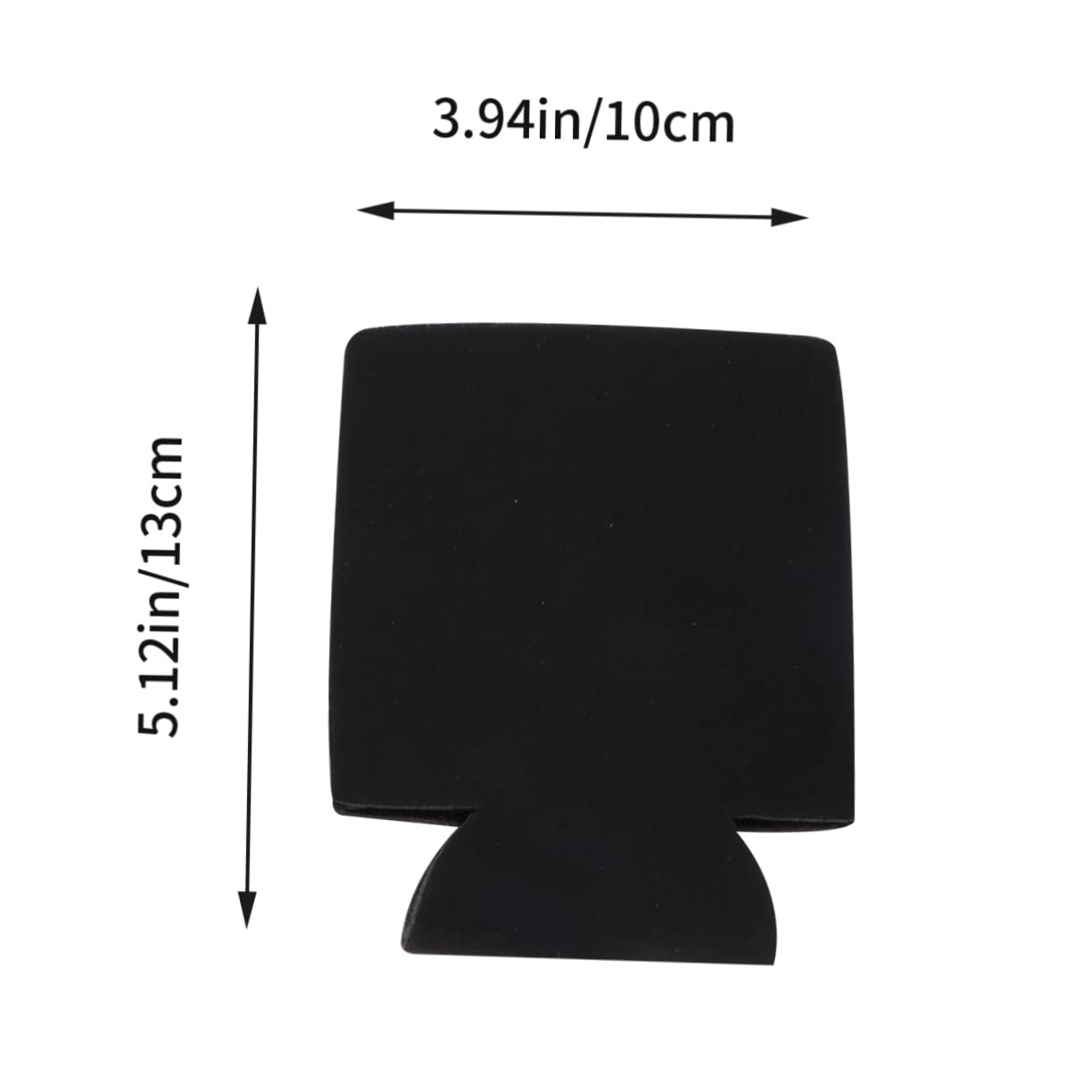 Abaodam 10Pcs Black Beverage Can Insulator Sleeves Beer Cover Holders for Parties Events Decorative Table Accessories for Home Festivals