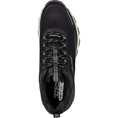 Skechers Skechers Men's Max Protect Liberated Lace-up Trainers Oxford, Black Synthetic Mesh Gray Trim, 12 US