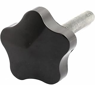 Tool parts 50mm Plastic Star Head M10x60mm Male Thread Screw On Clamping Knob