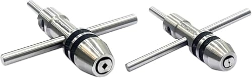 A.D International Set of 2 Pcs Tap Wrench Piloted Spindle Capacity (3/32'' to 1/4