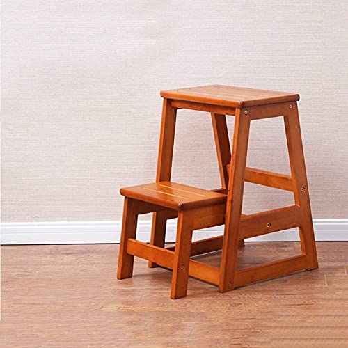 Étagère échelle pliante robuste et marchepied compact aux finitions soignées