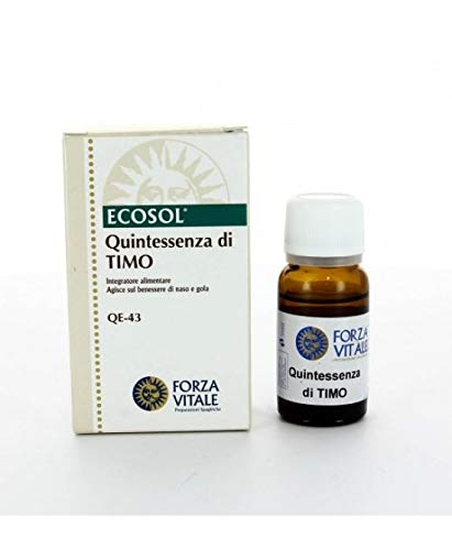 FORZAVITALE QUINTA ESENCIA TOMILLO (timo) 10 ml. – Prodotto specializzato per l'uso quotidiano, capacità 10 ml, adatto a chi cerca un prodotto affidabile nella vita quotidiana e combina funzionalità