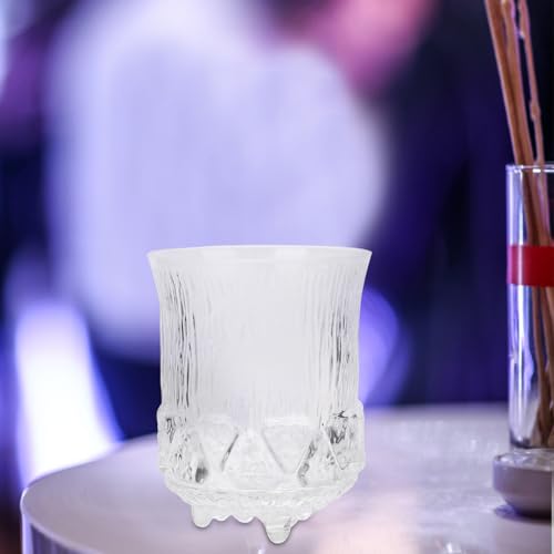Vaso de whisky de vidrio de 250ml de diseño resistente para pub 7