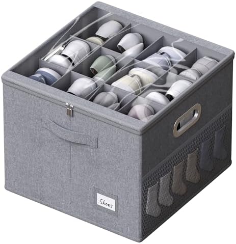 Cardboard Decorative Shoe Storage Boxes Shoe Storage FHSQX 2-Pack