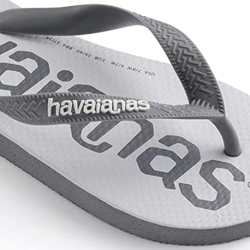 Chinelo Havaianas Top Logo Mania 2 adulto-unissex, Cinza Aço, 41/42