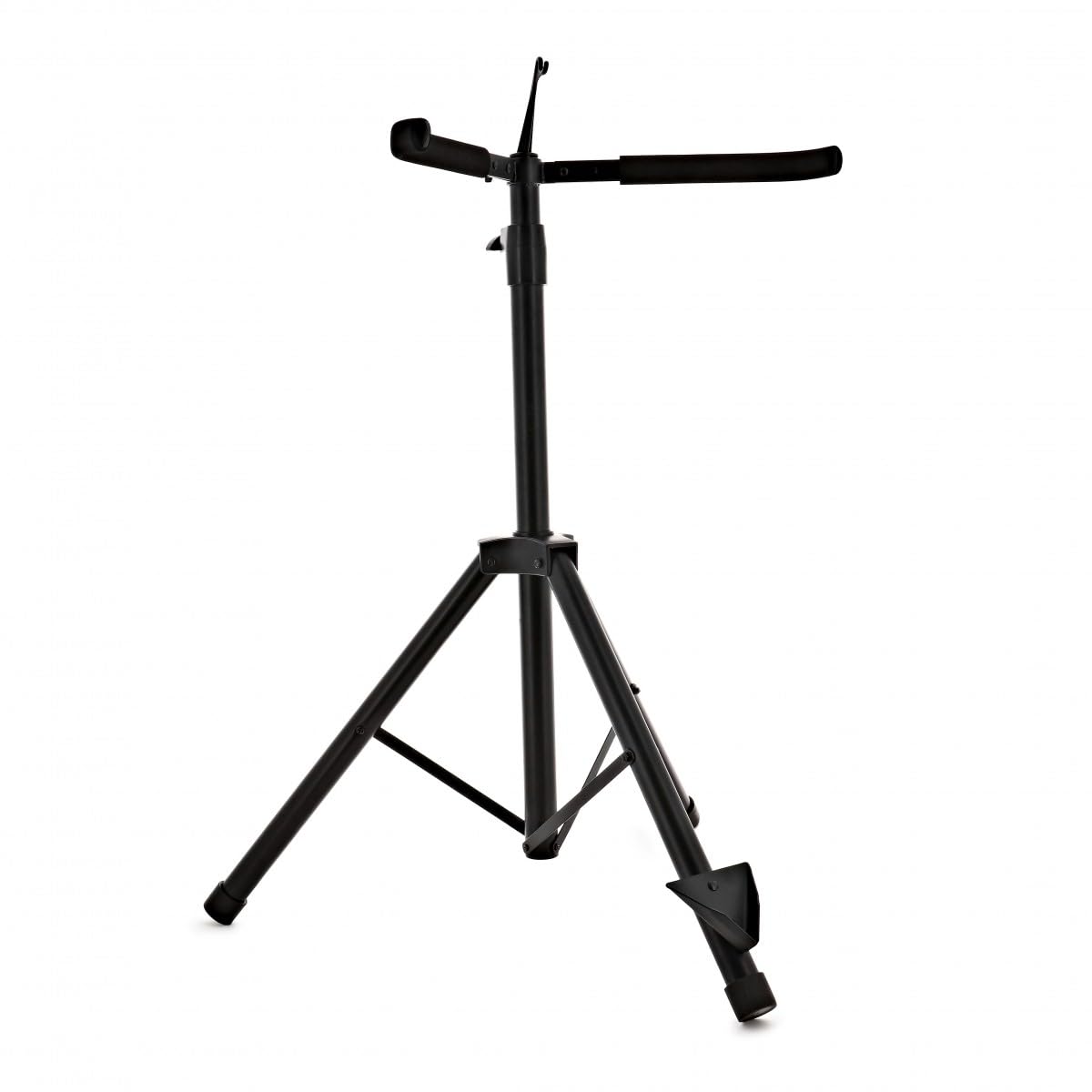 gear4music Support de contrebasse de luxe avec support d'archet | Base Trépied avec Prises Caoutchoutées pour une Base Solide, Design Léger Pliable, Coussinets Doux, pour Contrebasses