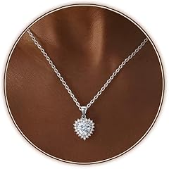 Hot heart love necklace silver